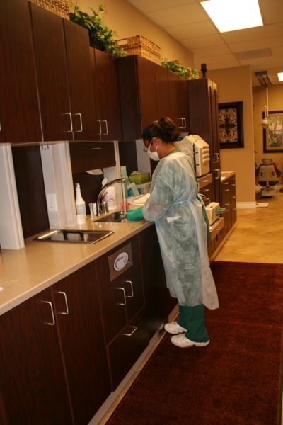 Image of our infection control area