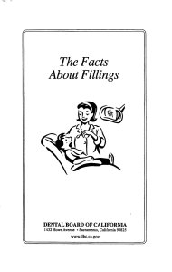 cover art for Facts about Fillings. - links to pdf file